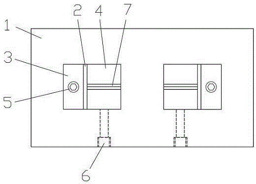 Welding fixture for reinforcing ribs of knee guard bar