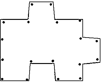 Supporting and protecting double-convex and single-concave occluded water stopping pile