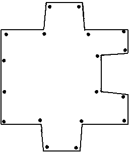 Supporting and protecting double-convex and single-concave occluded water stopping pile