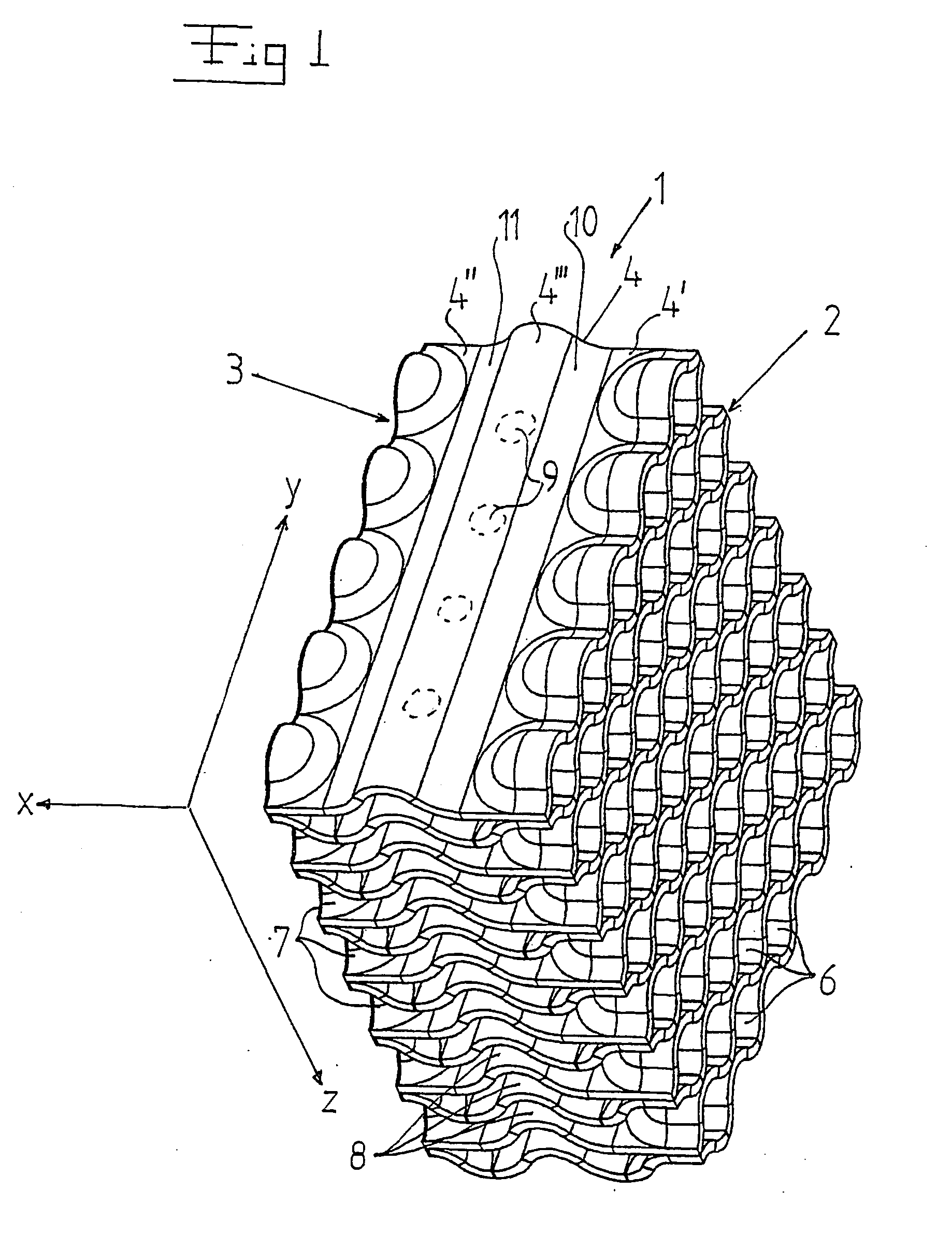 Filter for cooling water in a light water cooled nuclear reactor