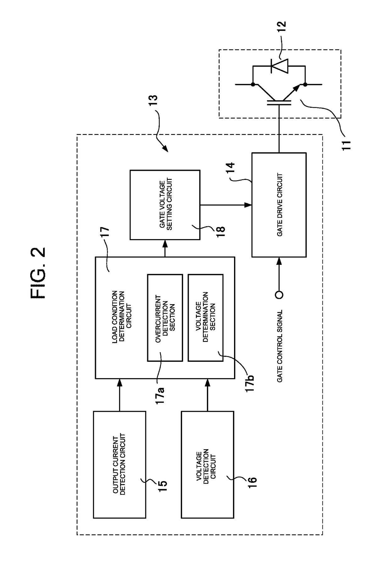 Insulated gate semiconductor device including switchable insulated gate semiconductor element