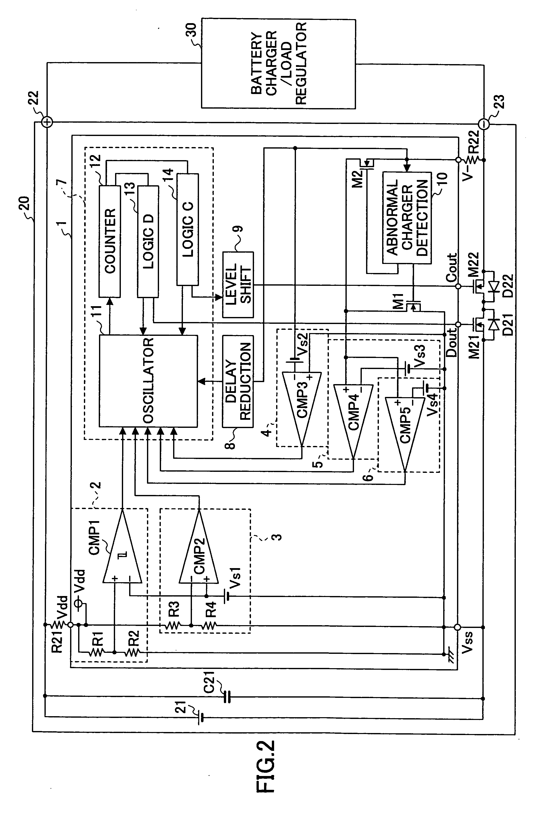 Semiconductor device for protecting rechargeable battery