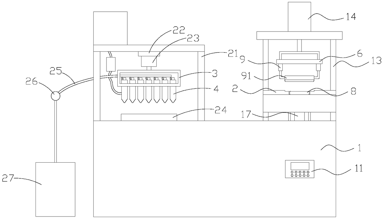 LED lamp processing device