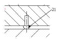 Hot forming die with combined cooling female die and changeable movable base plate