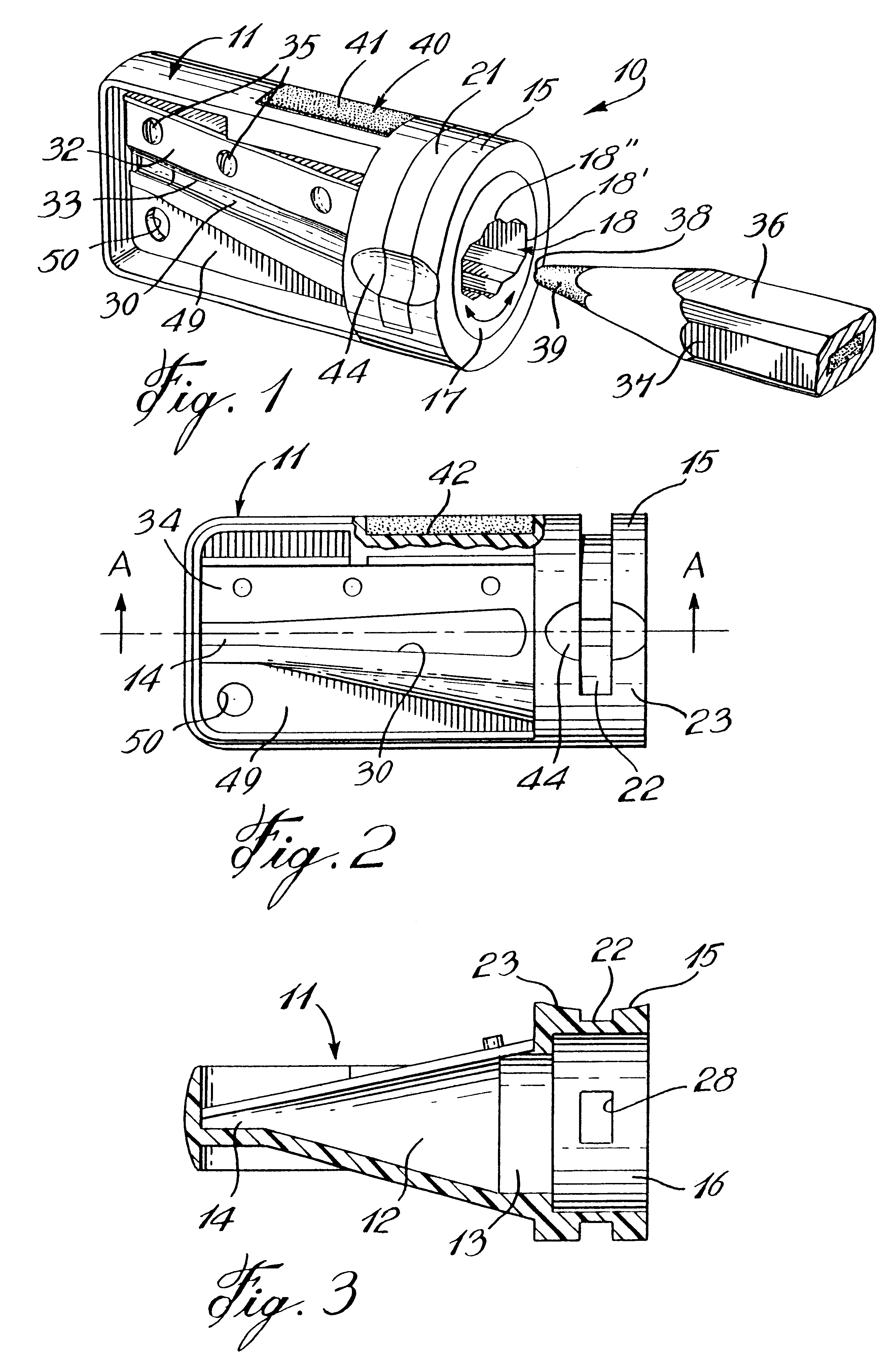 Pencil sharpener for carpenter's pencil