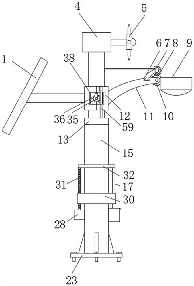 New energy street lamp with quick mounting structure