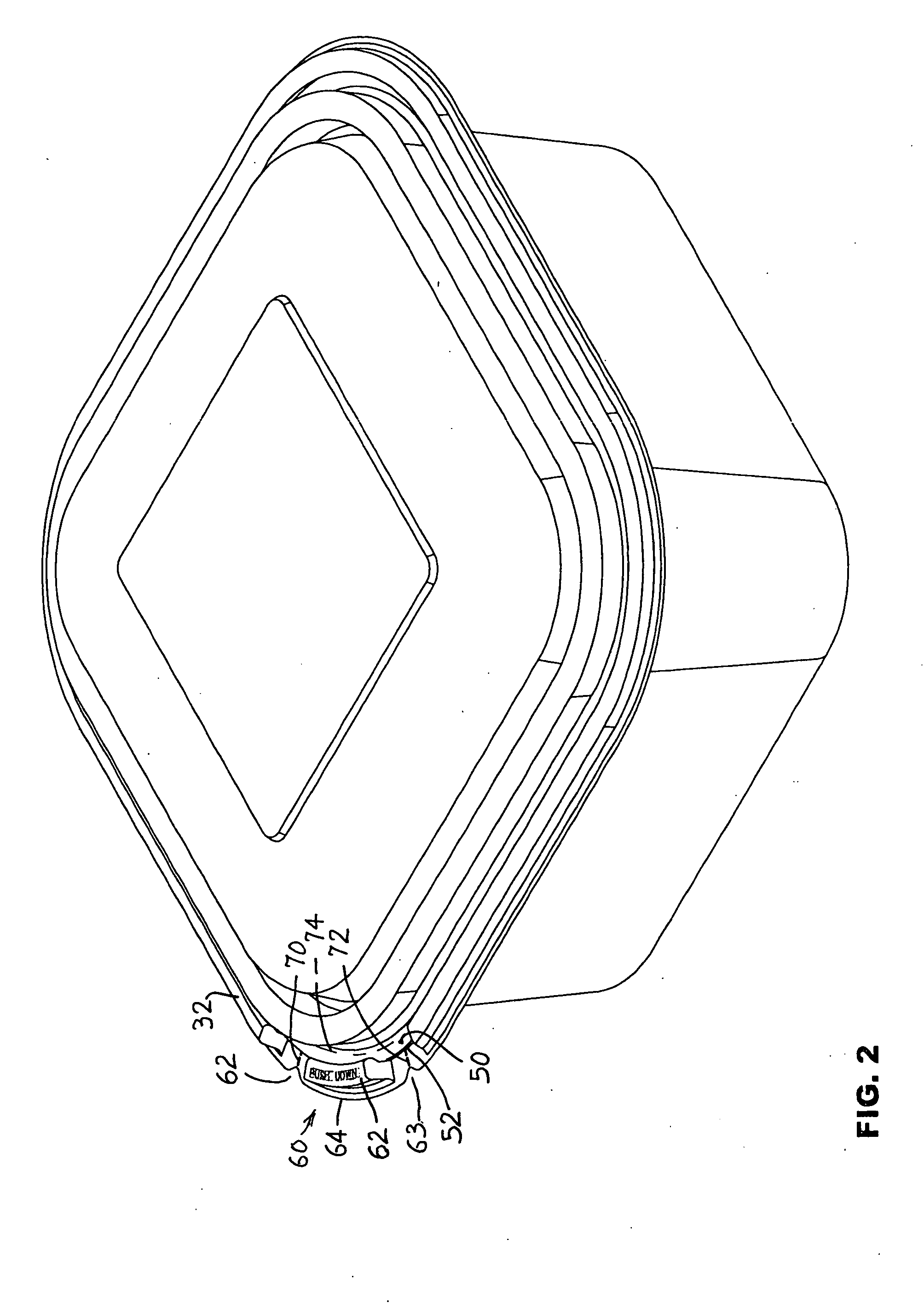 Double ribbed secure container