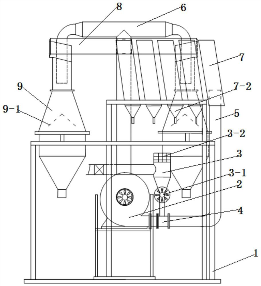 Fly ash winnowing floating bead equipment and winnowing separation method thereof