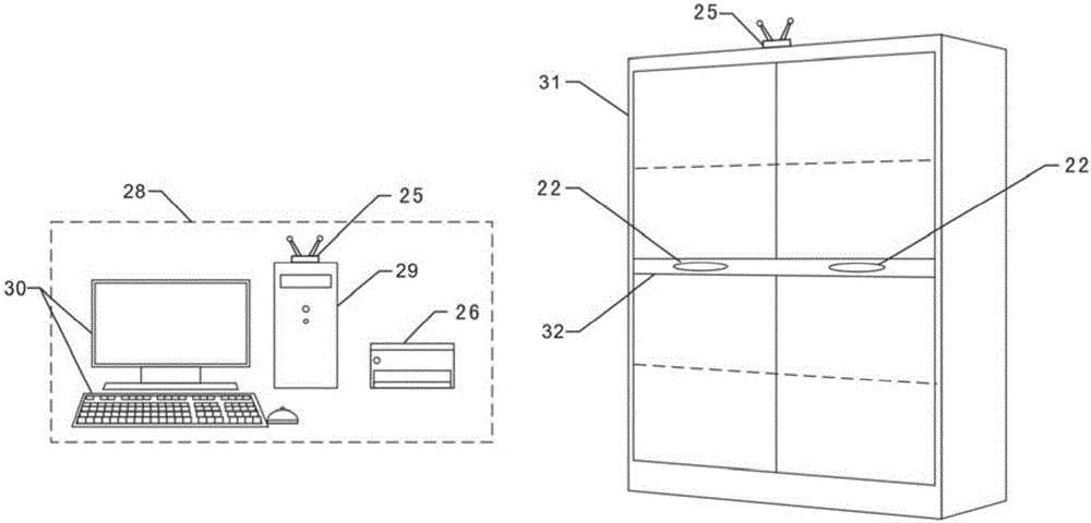 RFID based college student status file system having automatic log records and method of system