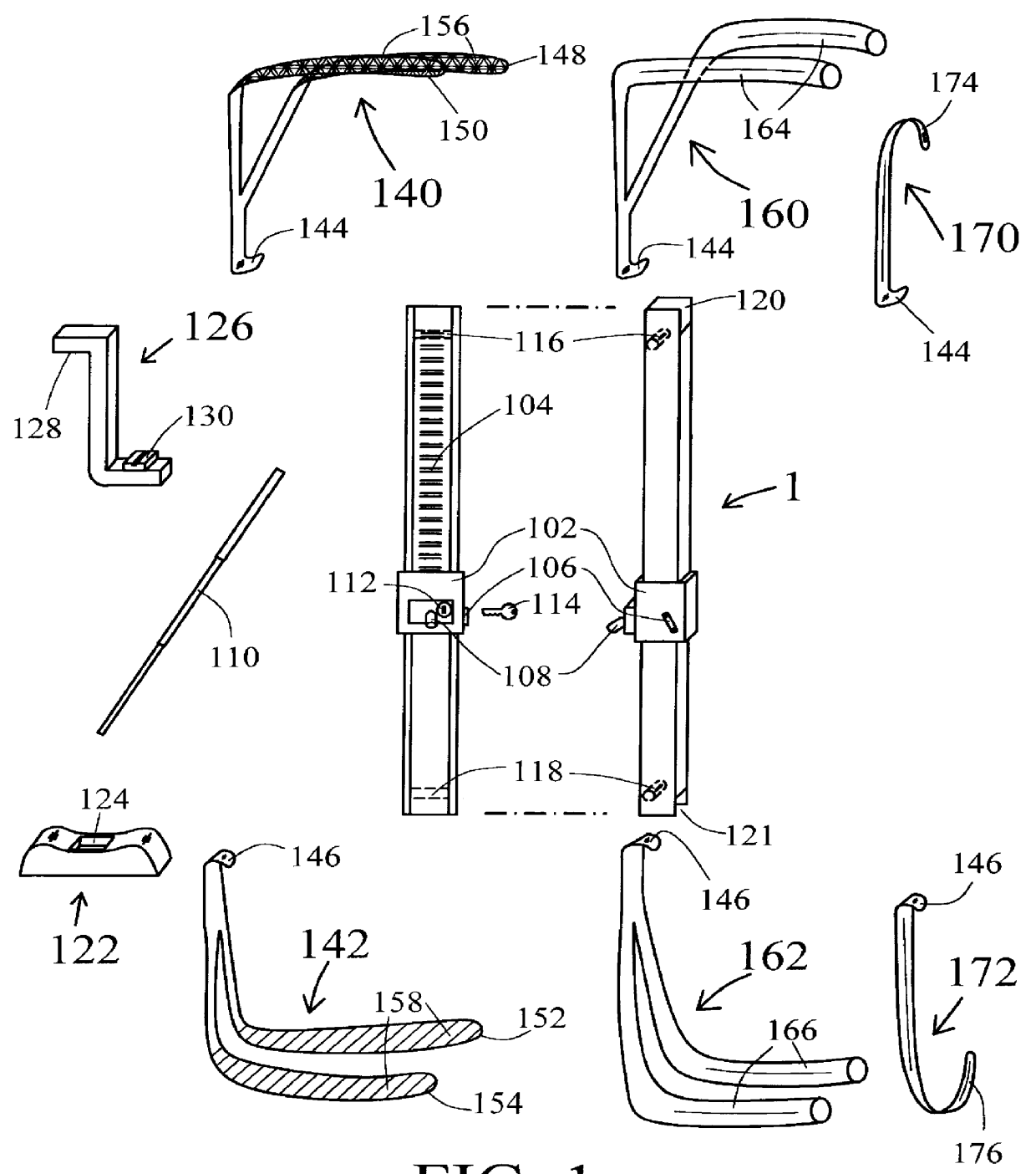 Combination anti-skid anti-theft and vehicle lifting system