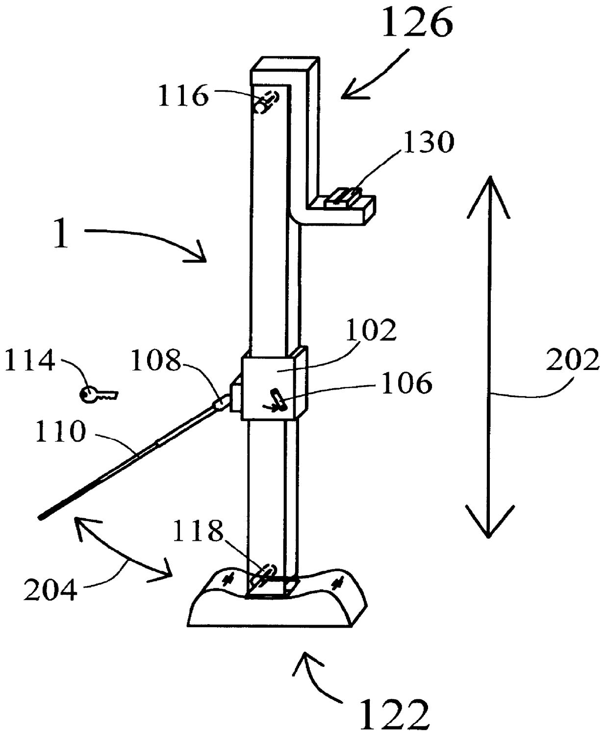 Combination anti-skid anti-theft and vehicle lifting system