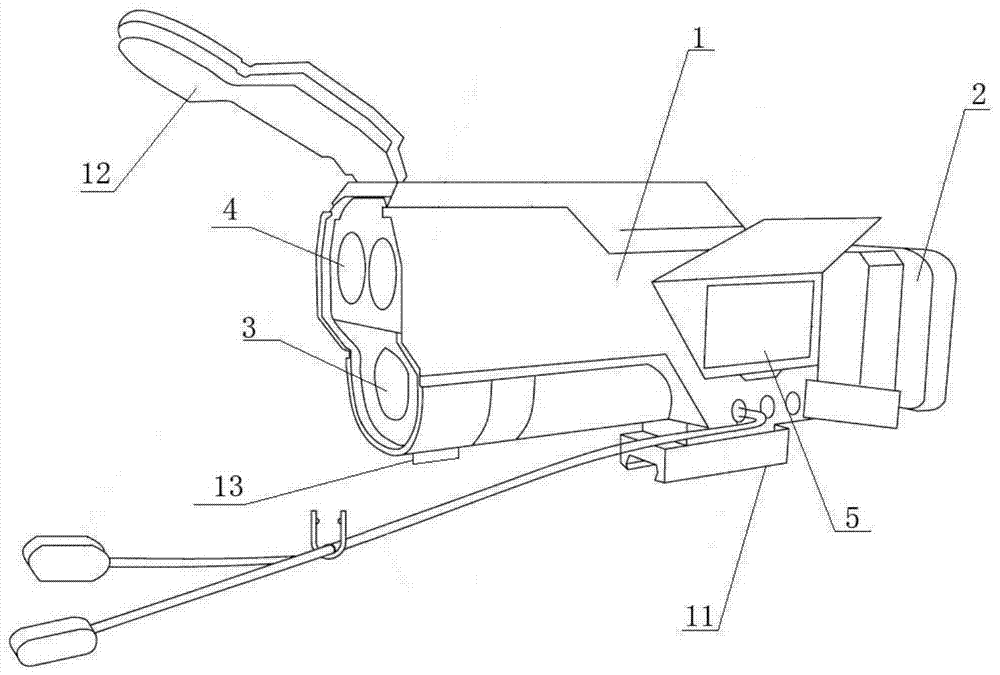 An electronic sight for realizing long-distance and high-precision distance measurement