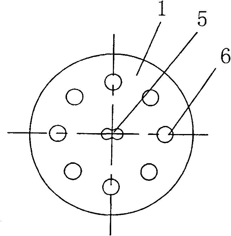 Powder flame-thrower nozzle