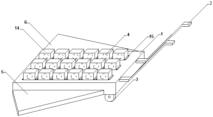 A mobile device for honeysuckle seedling pots