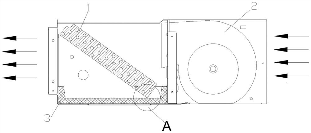 A water receiving device and an air conditioner indoor unit having the same