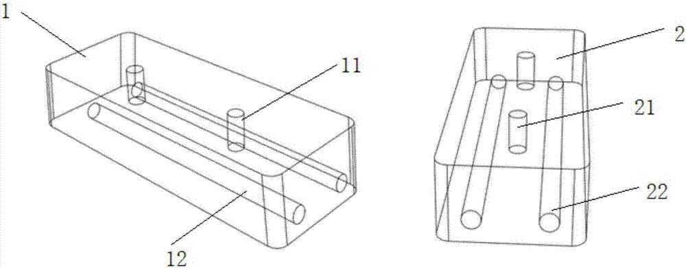 Assembled steel pipe concrete double-block type sleeper