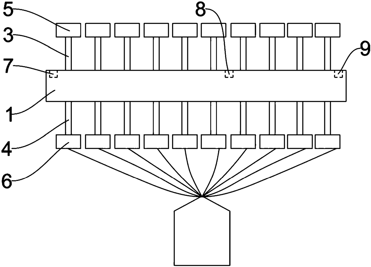 Core rod cooling process method and core rod cooling device