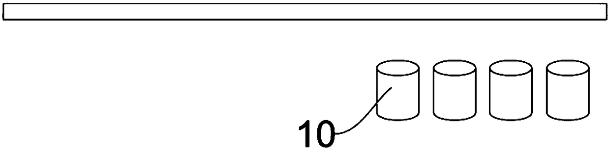 Core rod cooling process method and core rod cooling device