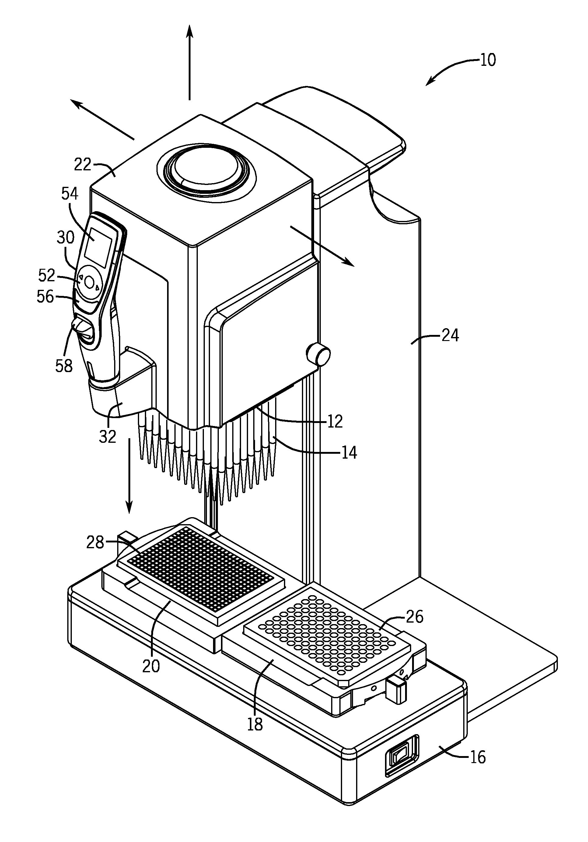 Unintended Motion Control For Manually Directed Multi-Channel Electronic Pipettor