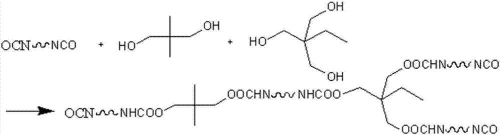 Preparation method of water-based aliphatic polyurethane adhesive for electronic process protection