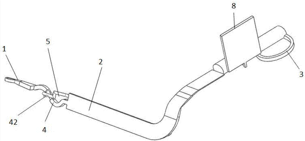 Visible forceps for taking out foreign body in esophagus