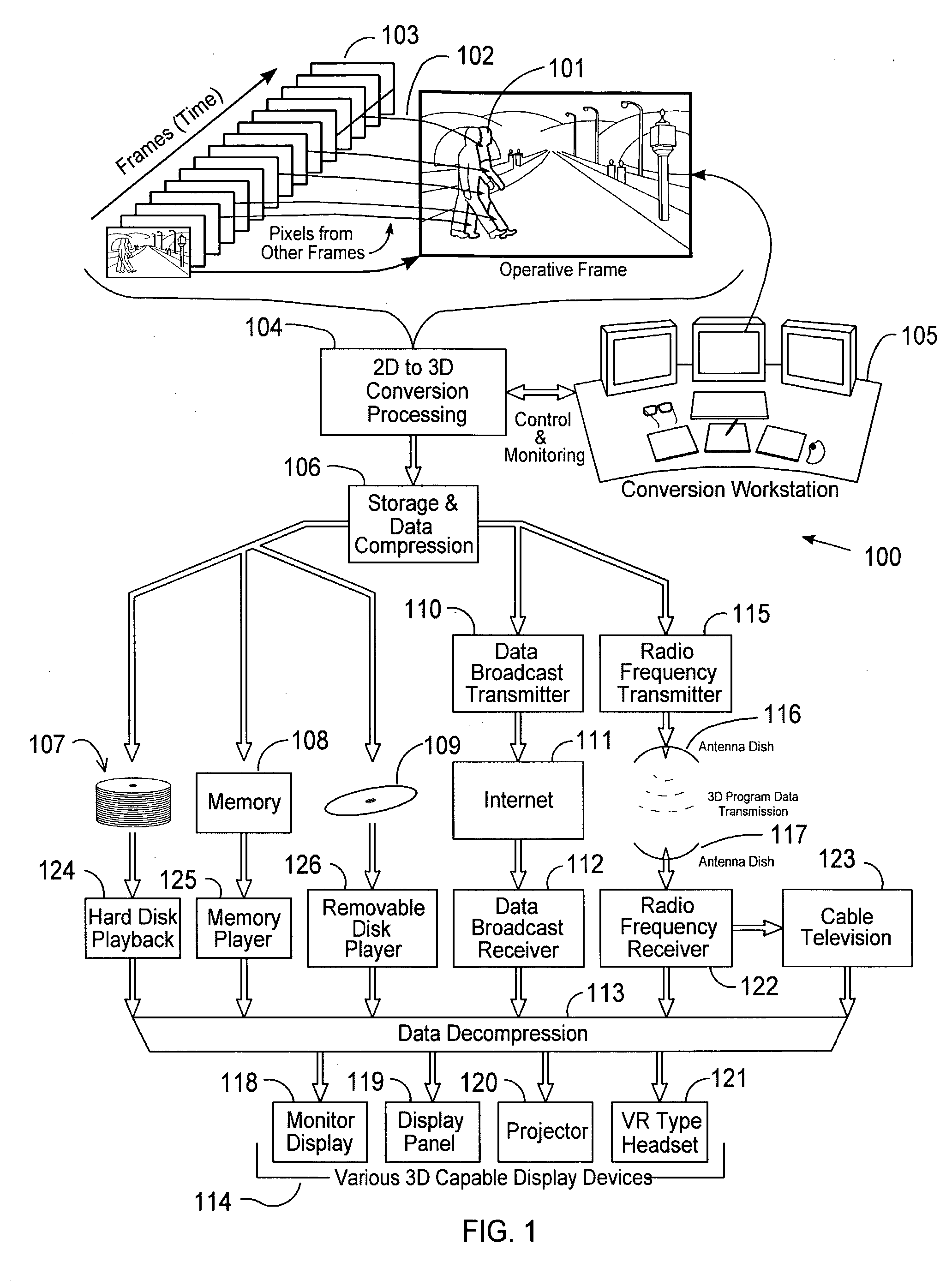 Method of hidden surface reconstruction for creating accurate three-dimensional images converted from two-dimensional images