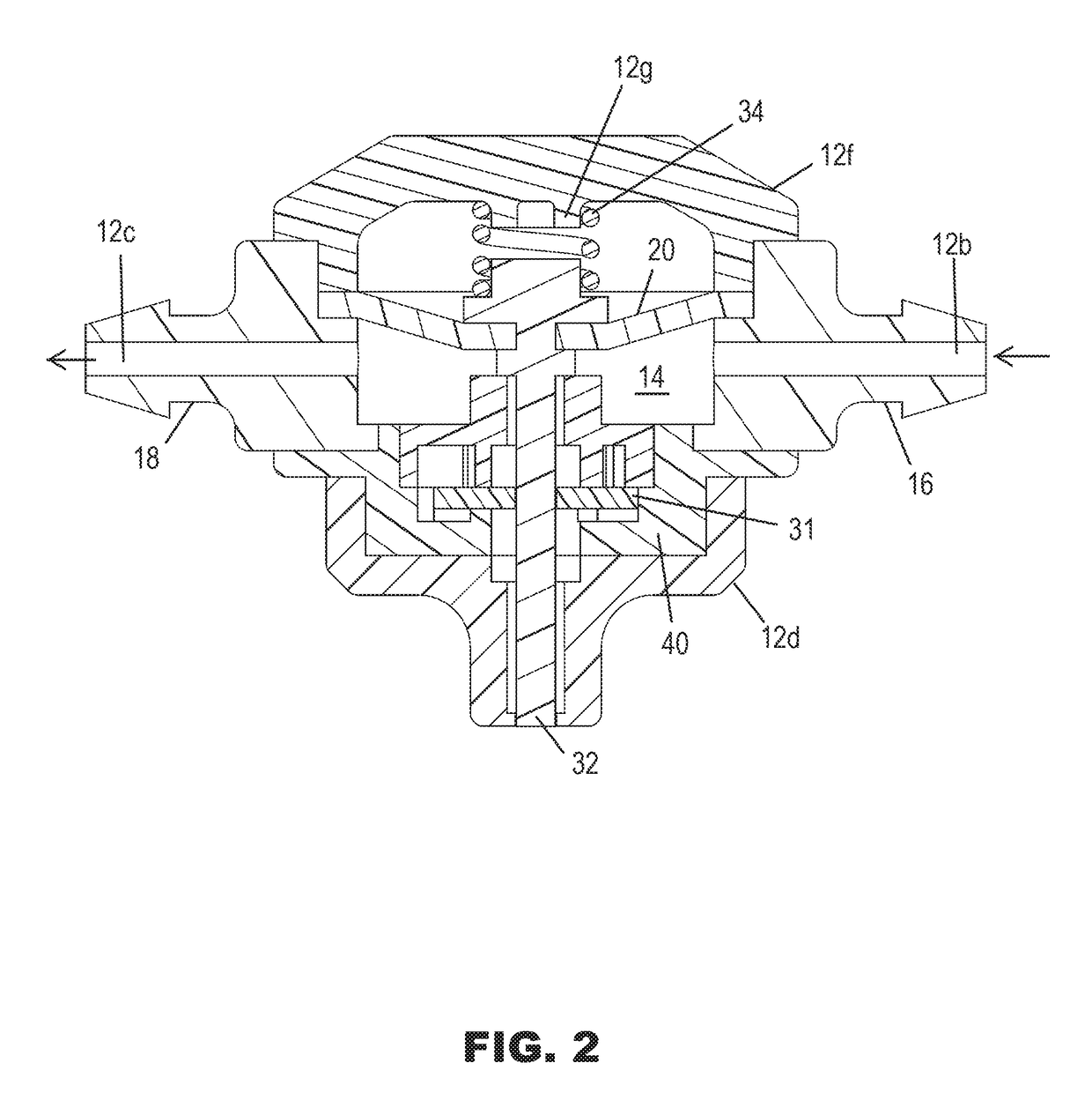 Low flow emitter with exit port closure mechanism for subsurface irrigation