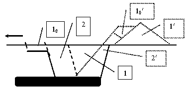 Mining method of nearly horizontal mineral deposit of opencast coal field by casting and internally dumping