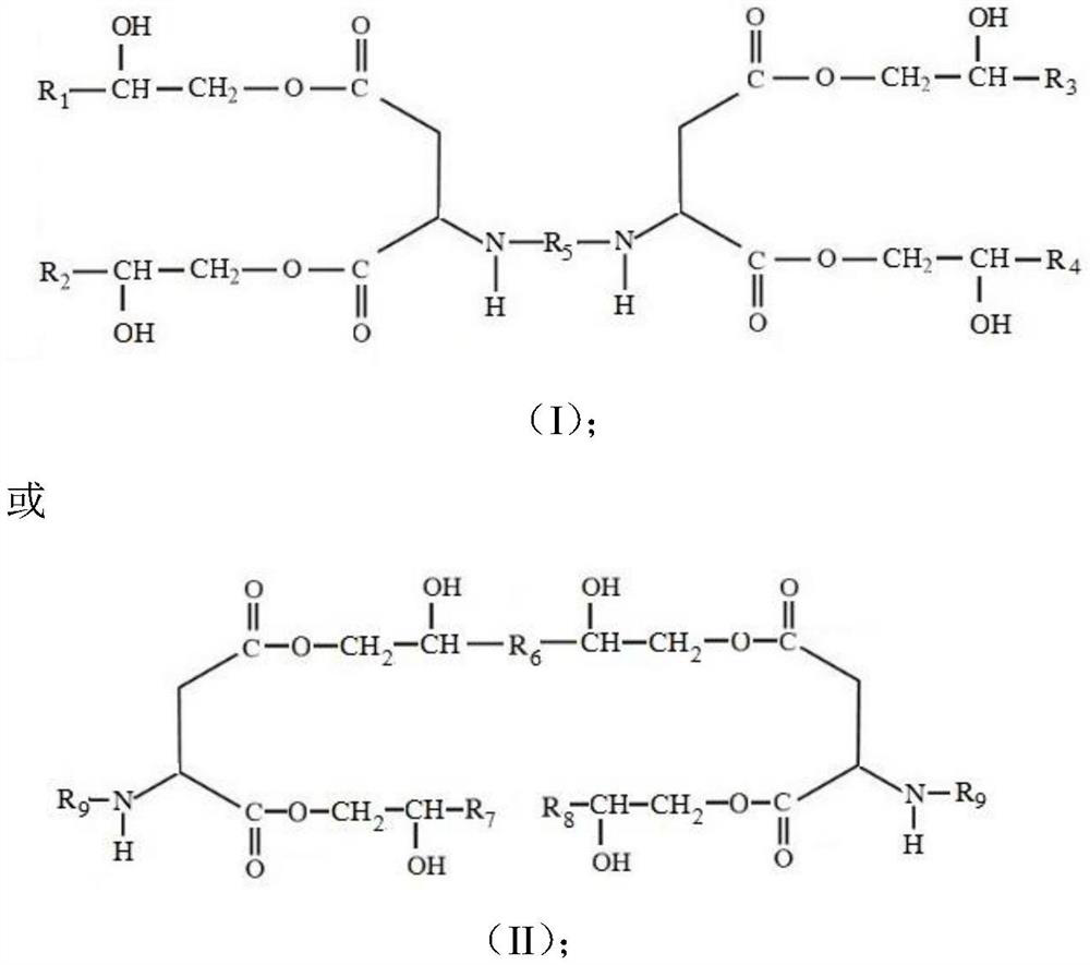 Polyaspartate, and preparation method and application thereof