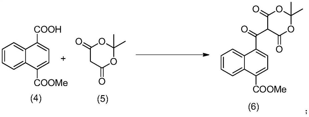 Method for preparing 4-acetyl-1-naphthoic acid