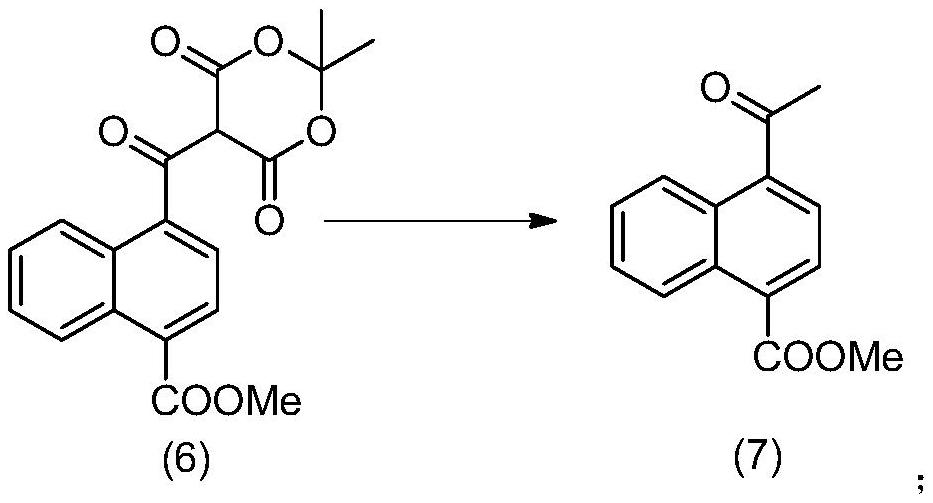 Method for preparing 4-acetyl-1-naphthoic acid