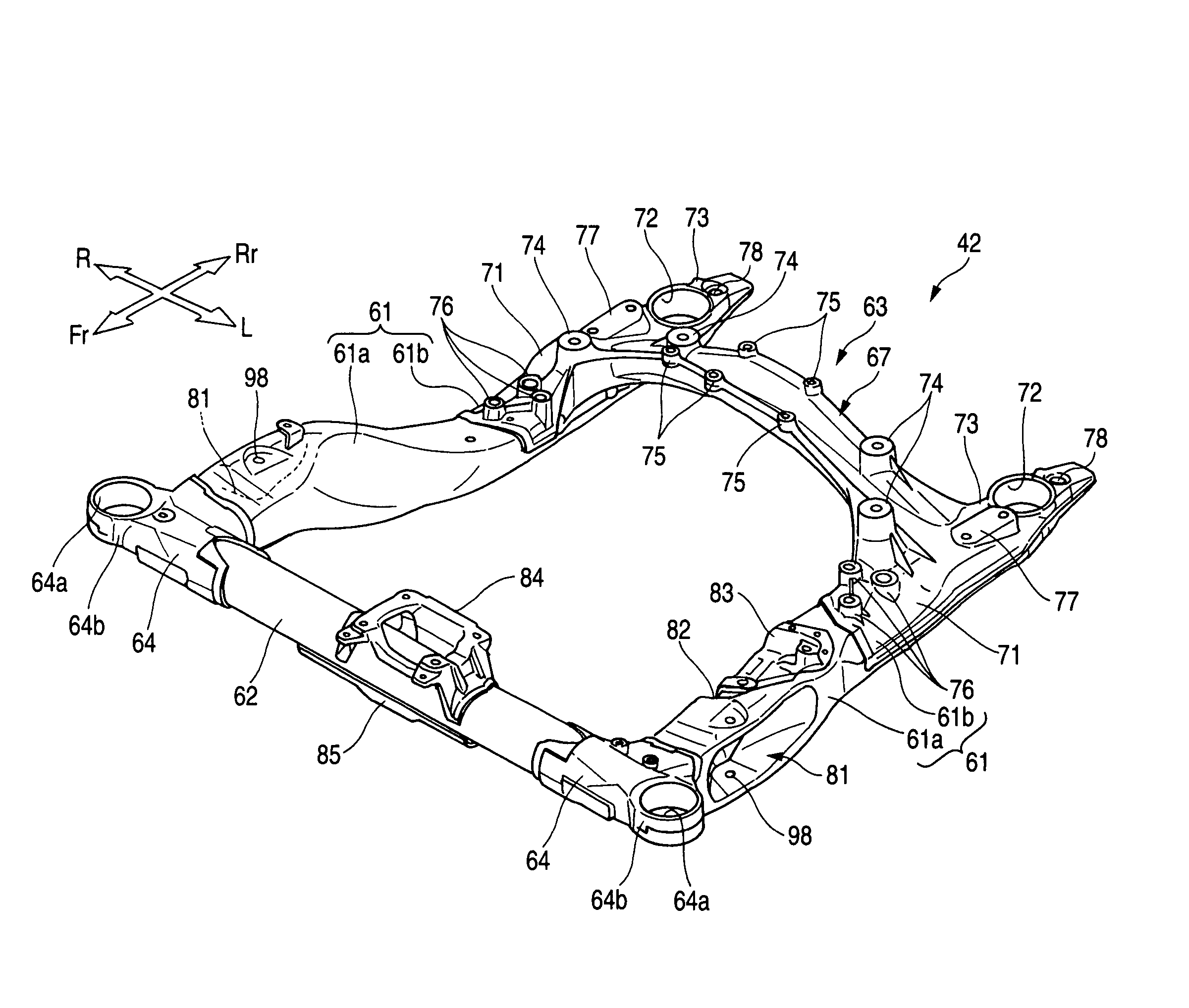 Body frame structure