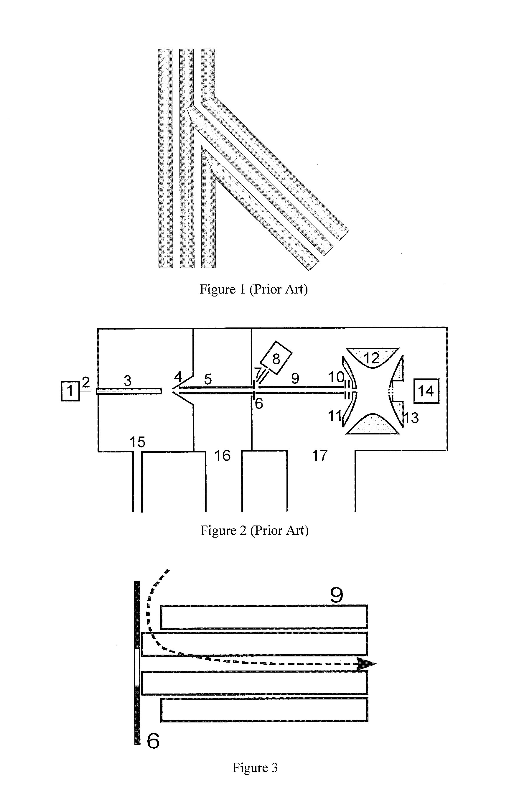 Lateral introduction of ions into RF ion guides