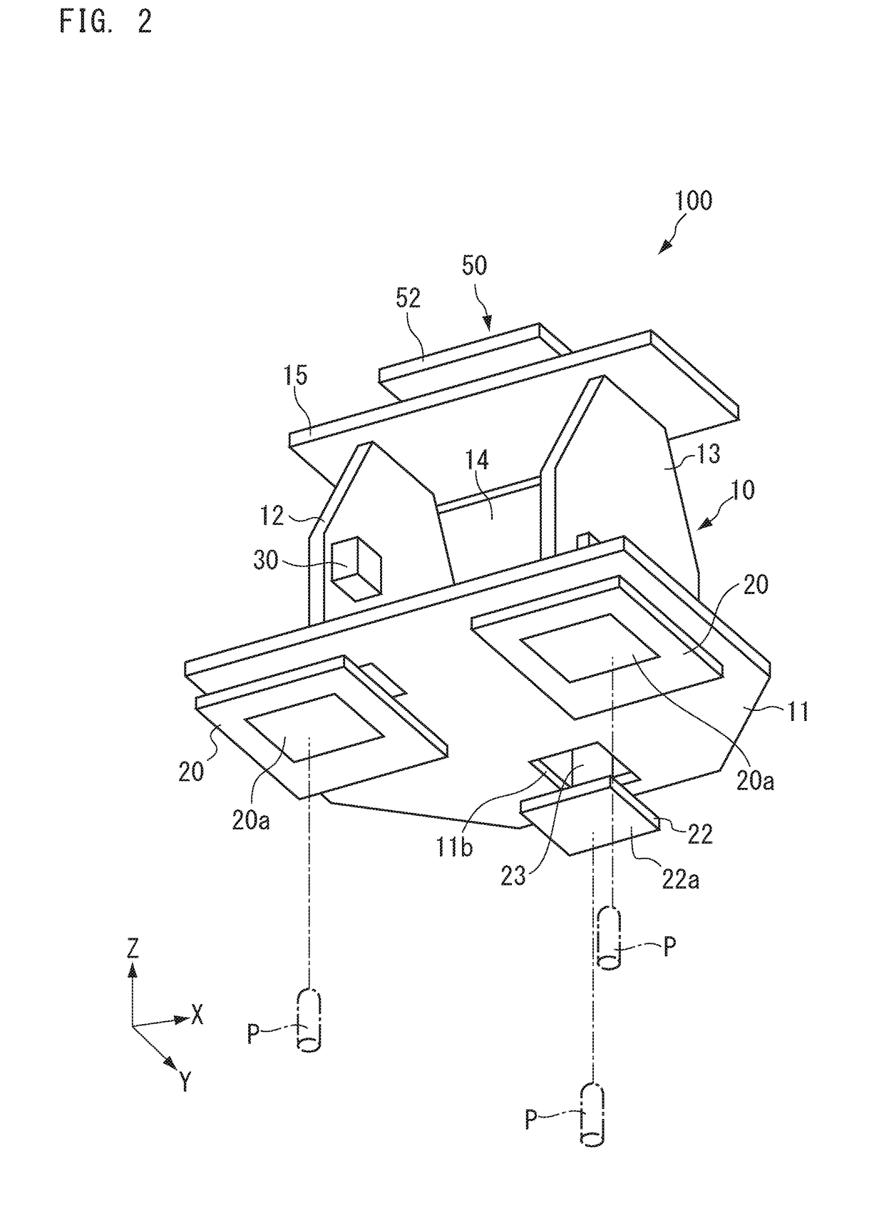 Teaching apparatus, transport system, and method for measuring positioning pins