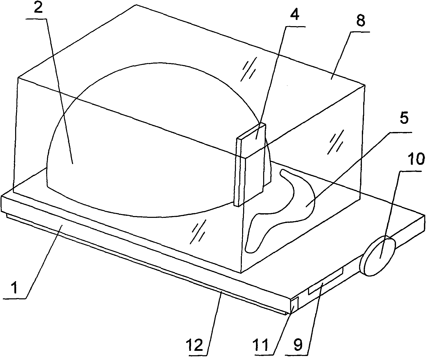 Micro tomb device for indoor storage of bone ash or cinerary casket