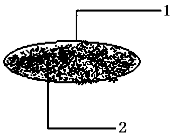 Electric heating non-combustion cigarette core and preparation method thereof