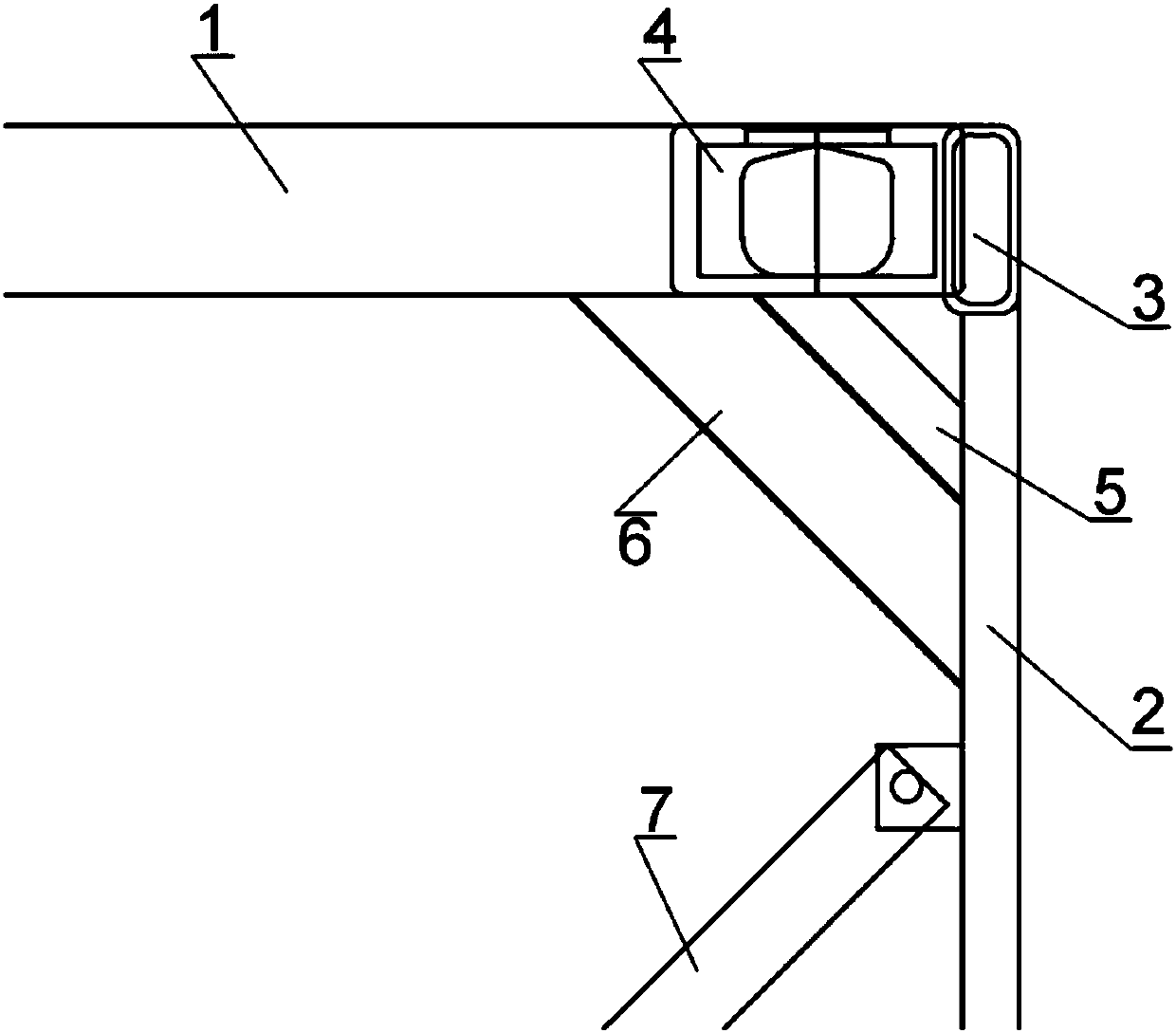 Hoisting locking mechanism and lifting appliance of highway-railway combined transportation van semitrailer