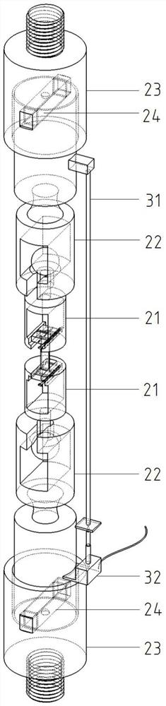 Near-far double-end aligning device