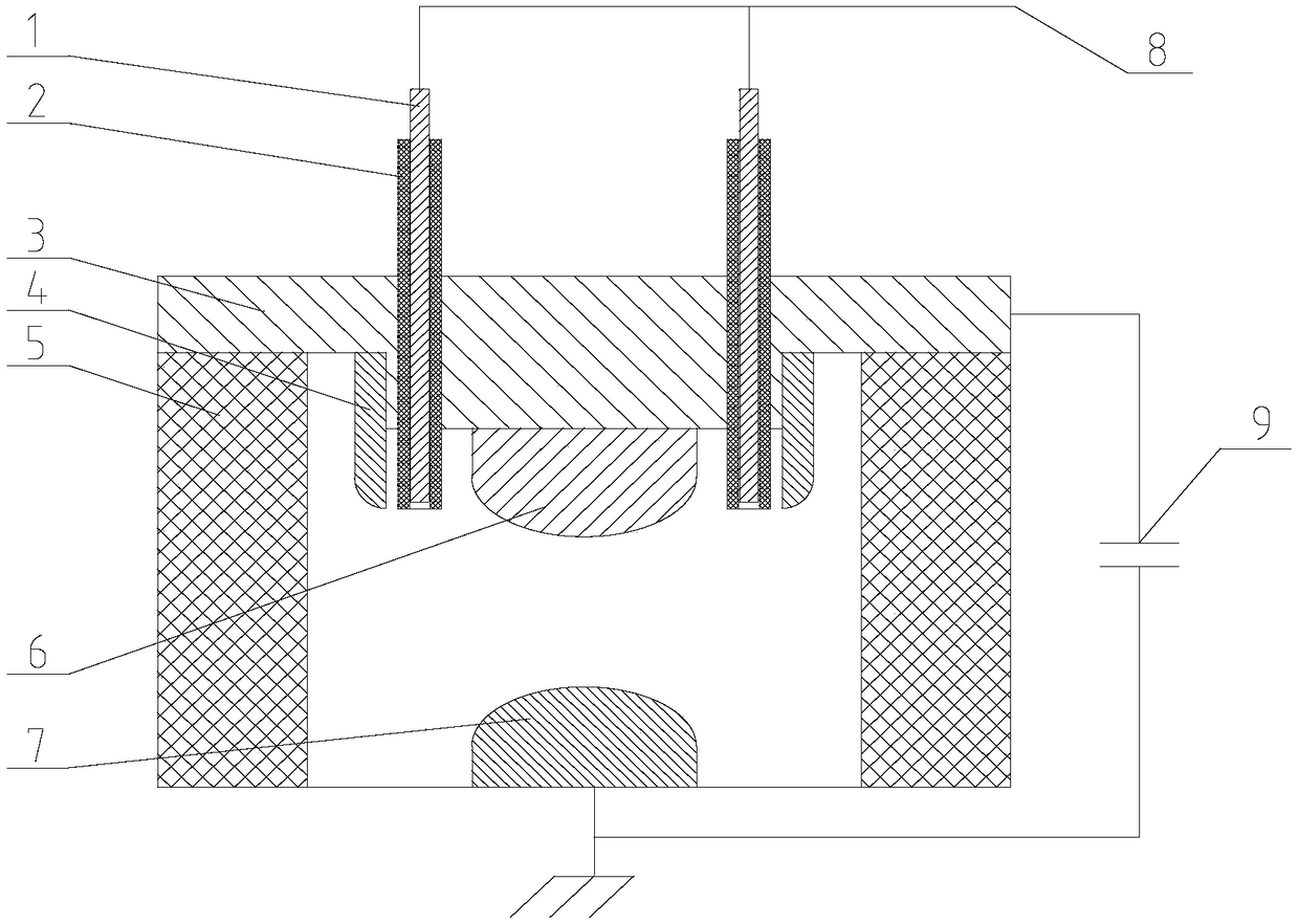 Dielectric barrier spark pre-ionization discharge electrode