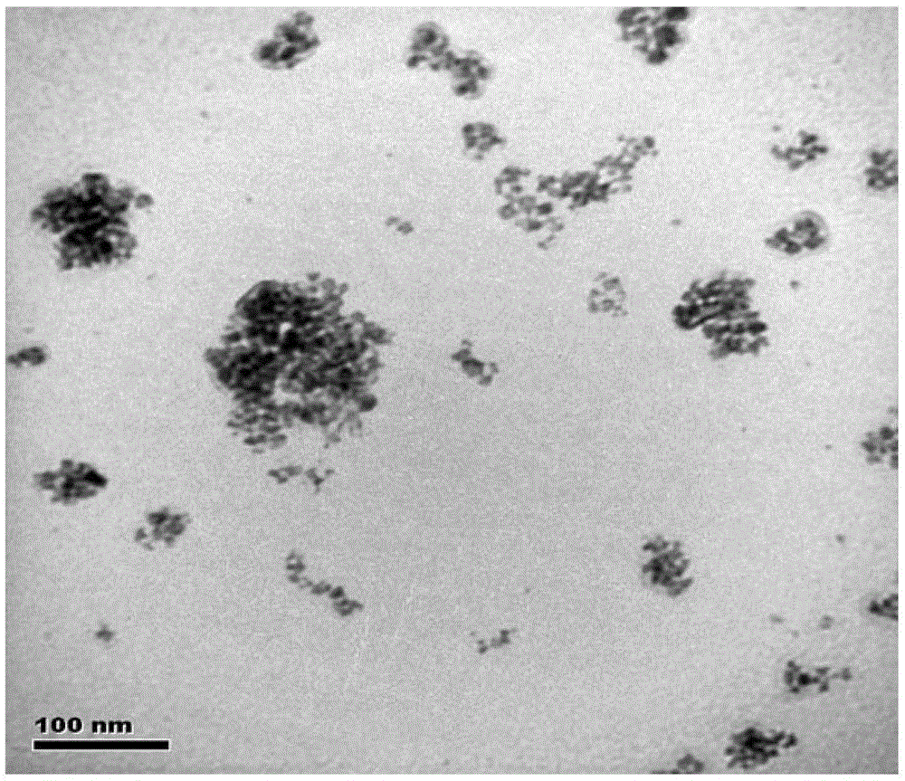 A composite magnetic nano-adsorbent doped with manganese dioxide and its preparation method and application