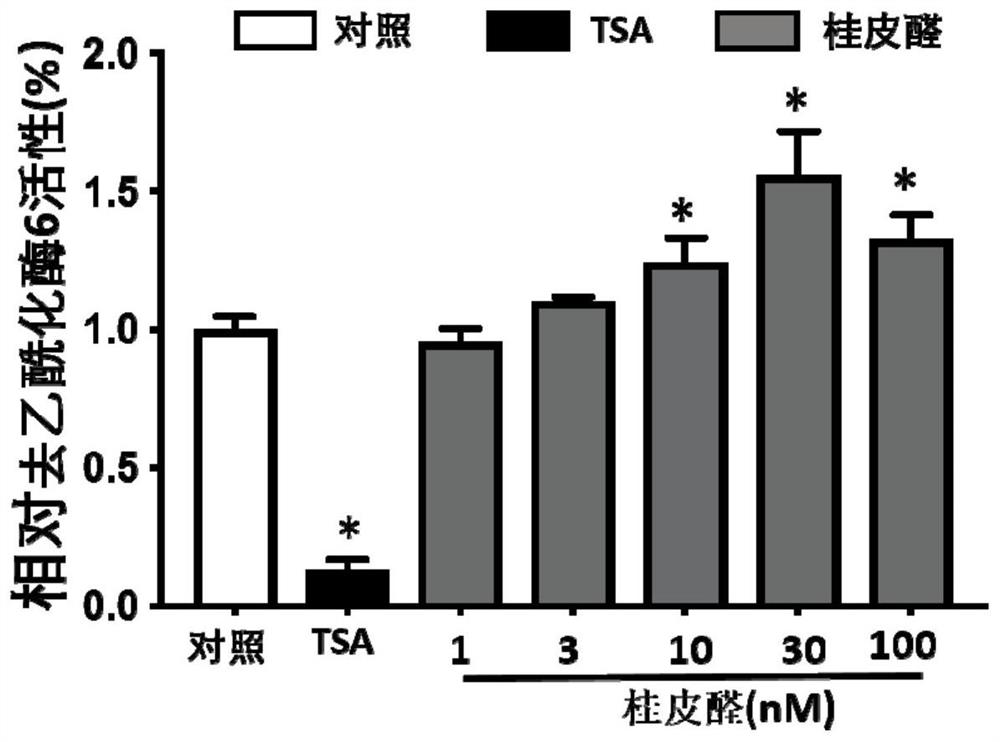 Agonist of deacetylase and application thereof