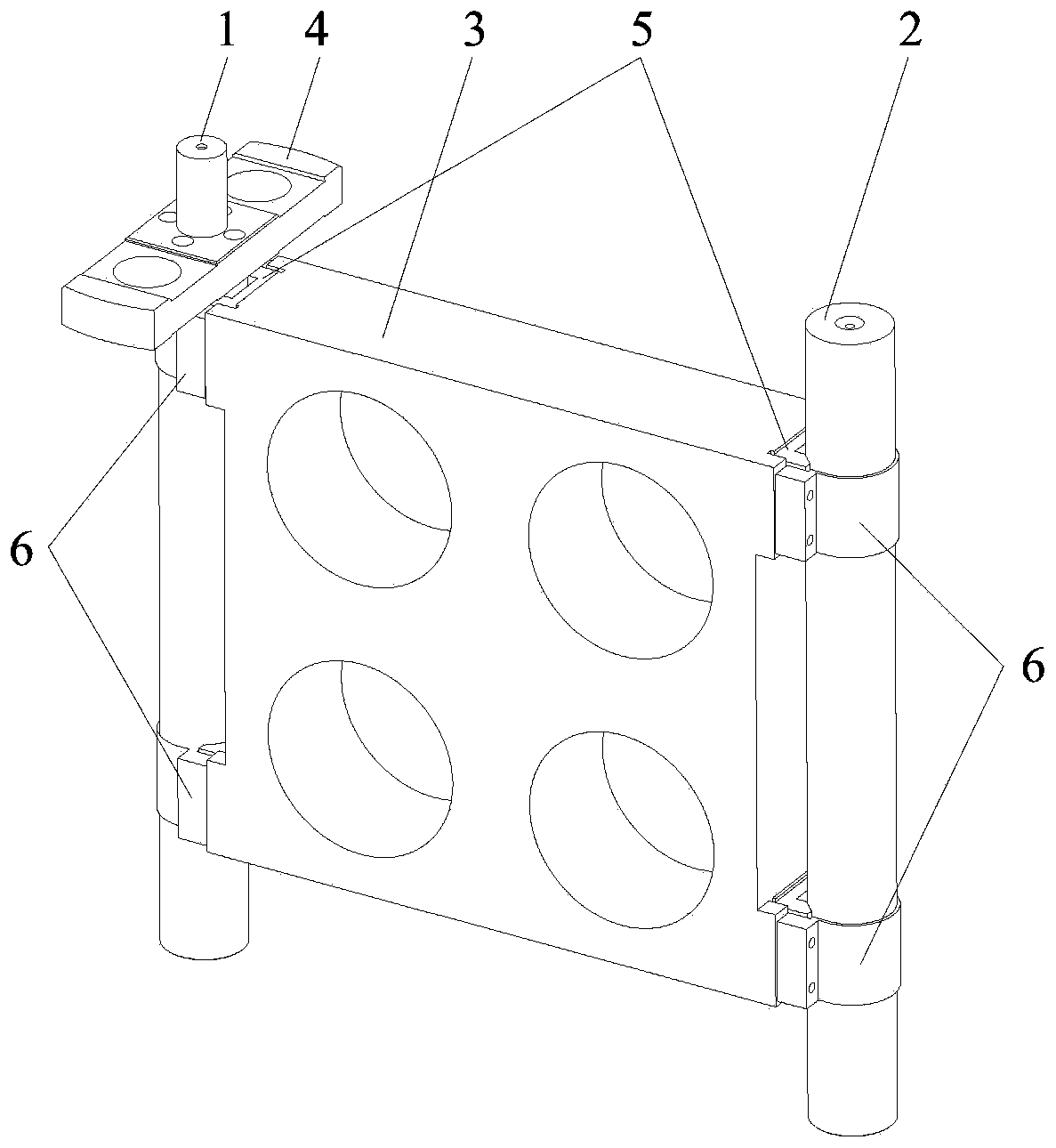 Dual-shaft, arc and large-size involute sample plate