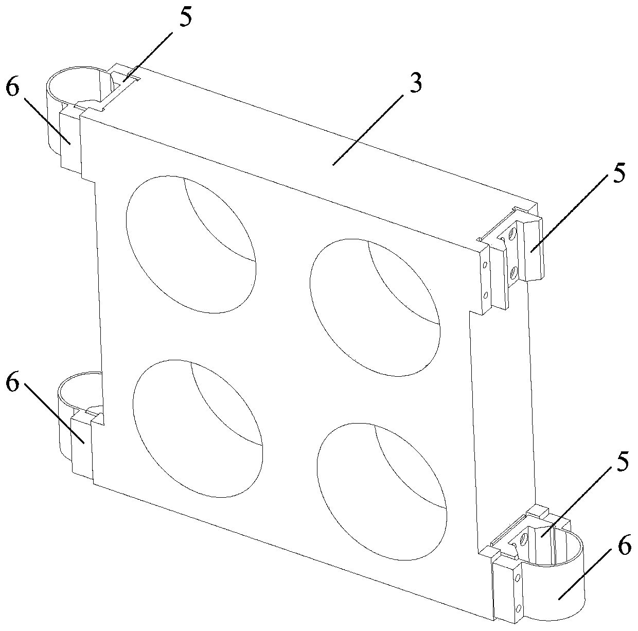 Dual-shaft, arc and large-size involute sample plate