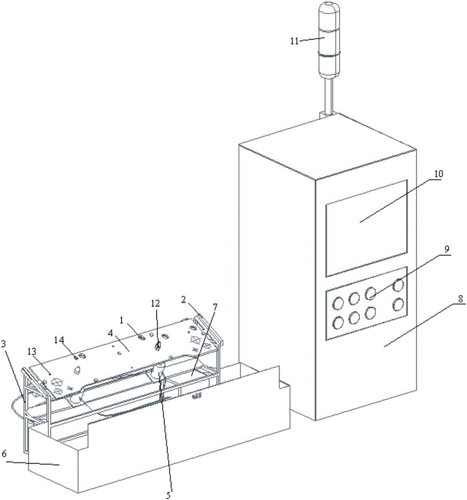 Intelligent projection welding subassembly gauge and detection method thereof