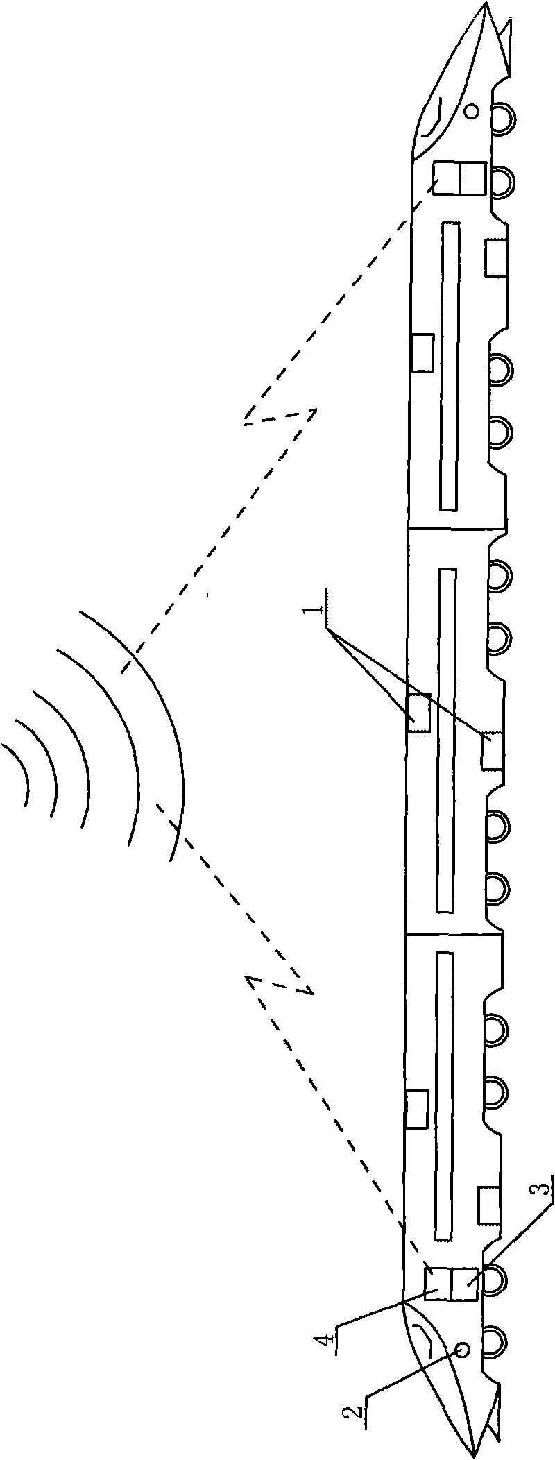 Pressure wave protection system applied to high-speed train