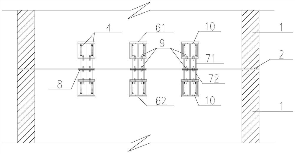 A hollow pier prefabricated inter-segment connection device and construction method