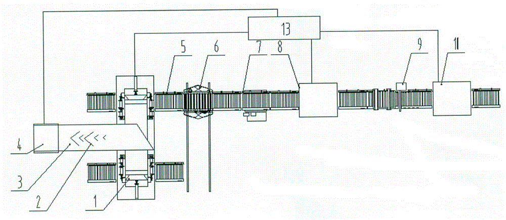 Device for increasing baling density uniformity of threshed and re-dried tobacco leaves