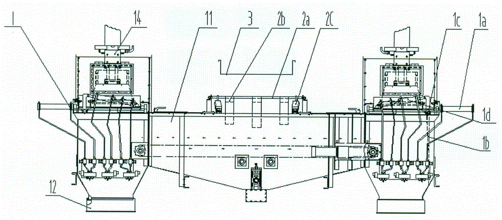 Device for increasing baling density uniformity of threshed and re-dried tobacco leaves