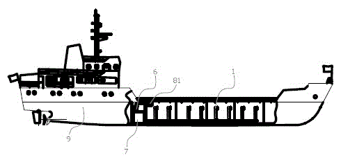 High-valued multifunctional processing ship for crustacea living bodies