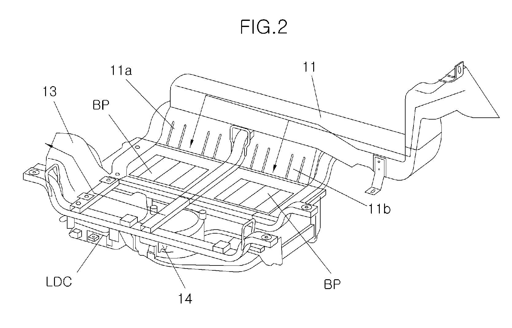 Cooling structure for environmental-friendly vehicle